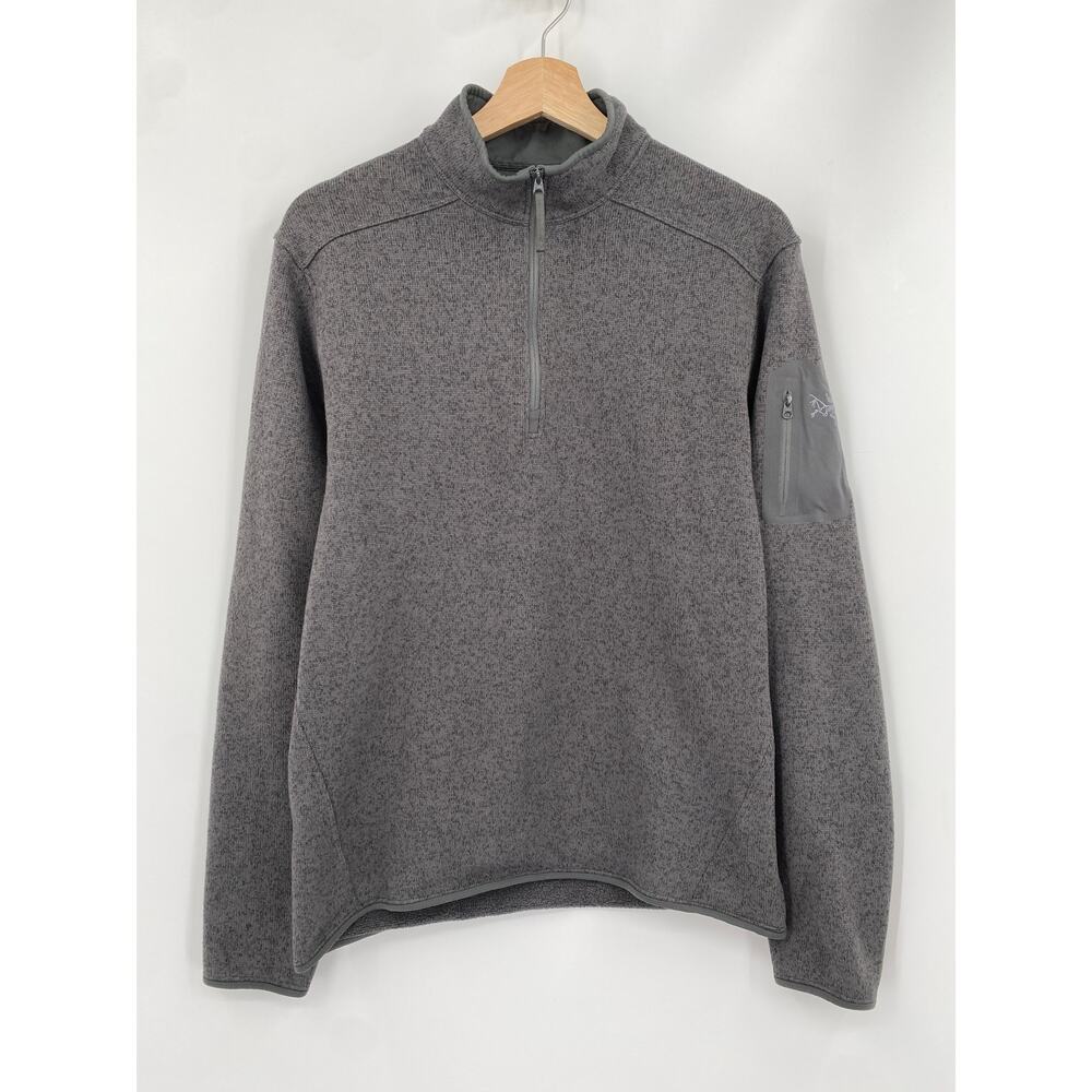 Arc'teryx gray quarter zip fleece pullover